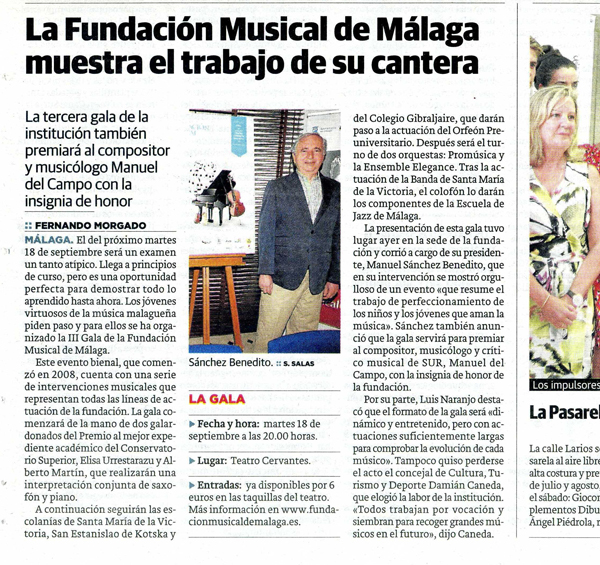 Fundación Musical de Málaga, Pasedeprensa