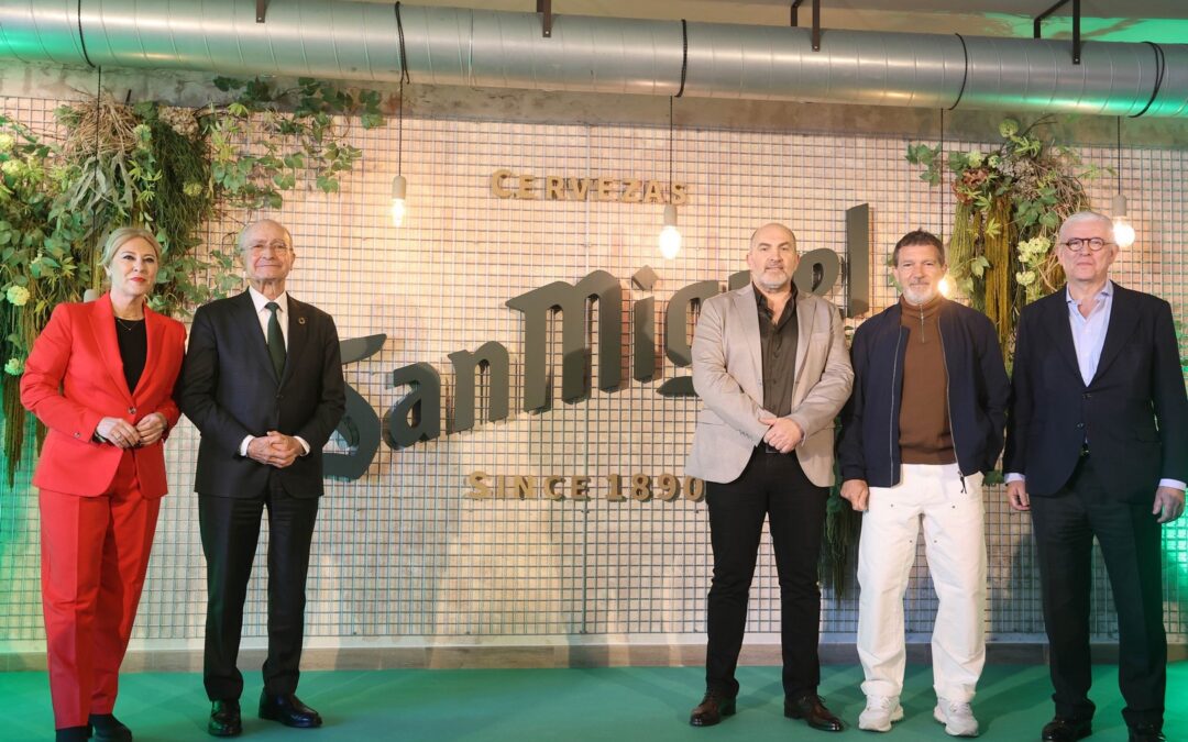 Cervezas San Miguel y Antonio Banderas se unen para trabajar por la cultura y la hostelería en Málaga