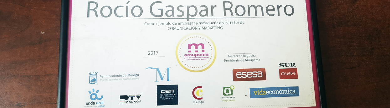 En el año 2014 la directora de Pasedeprensa, Rocío Gaspar conseguía el Premio Mujer y Comunicación otorgado por la Diputación Provincial de Málaga